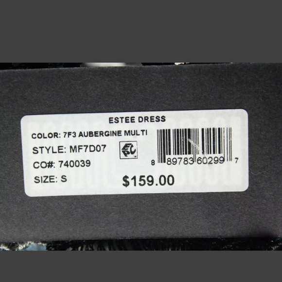 *  KOBI LACE BLUE & BLACK FORAL TOP,  SIZE  XS - Picture 8 of 8